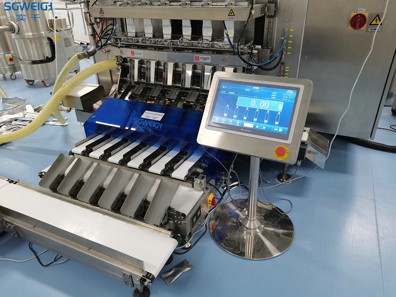 SHIGAN High Accuracy Multi-channel Checkweigher for Packaging Line